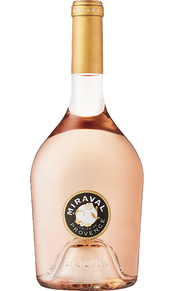 Miraval Provence Rosé wine bottle with a gold and black label